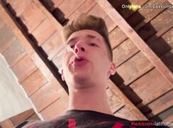 pov: the dominant blond boy spits slaps peeing on you - gay hot porn