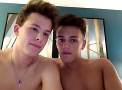 Two Guys Put on Hot Show for Cam