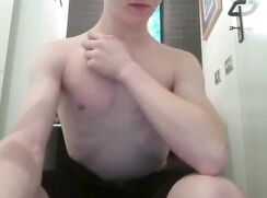 Horny-british-boy-has-a-nice-wank-in-the-bathroom porn strip