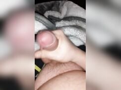 Boy Loves Wanking His Phat Cock