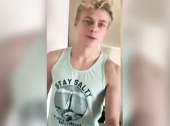 cute blonde chase fucking his new toy twink porn