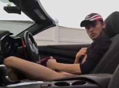 Cum in the convertible