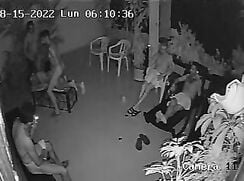 Orgy Caught on IP Camera