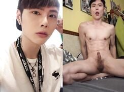 Asian Twink showing his tiny dick