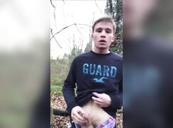 Quickie Wank In Woods