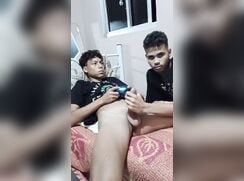 Straight cousin finally lets him suck it twink gay porn