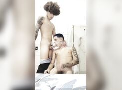 Brazillian boys suck and cum in bathroom