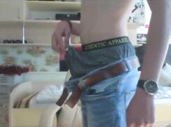 [OC][Old clips][C12] Horny teen with big dick jerks and cum