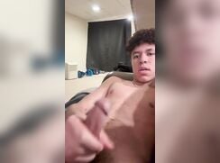 Straight Baited teen boy on Snapchat cam porn